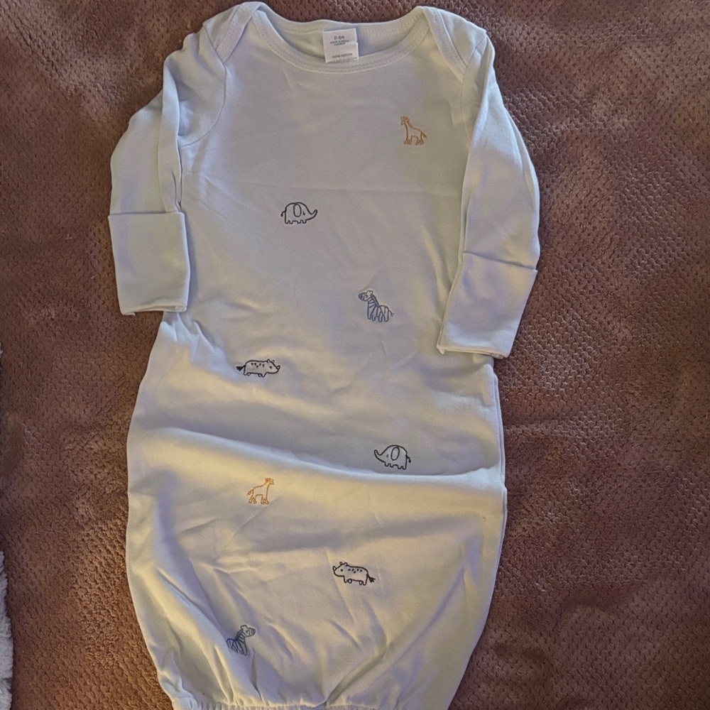0-6 MONTHS Kids Pajamas with Animal Print STACKER